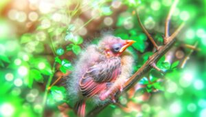 baby cardinals beak color