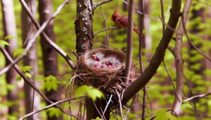 baby cardinals fledge at