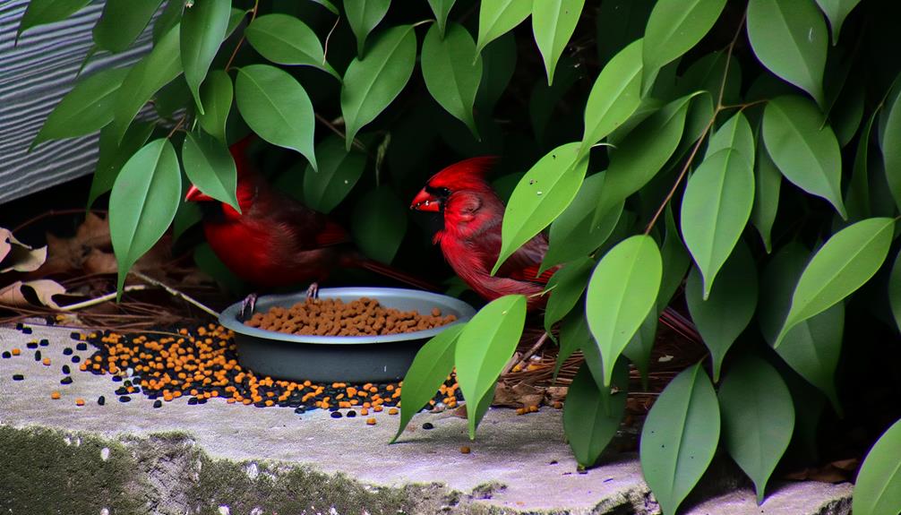 cardinal bird diet preferences