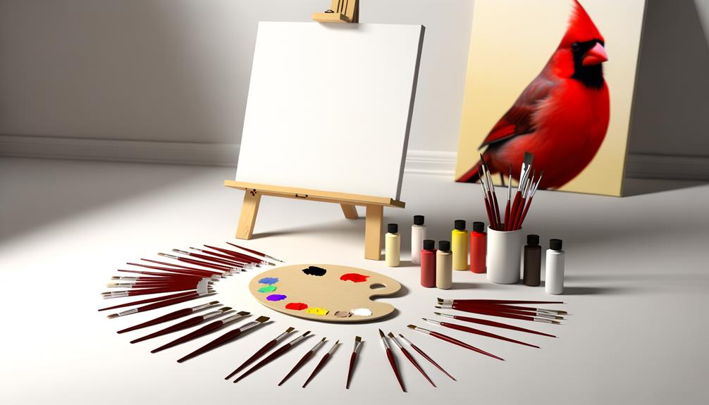 preparing to paint pictures