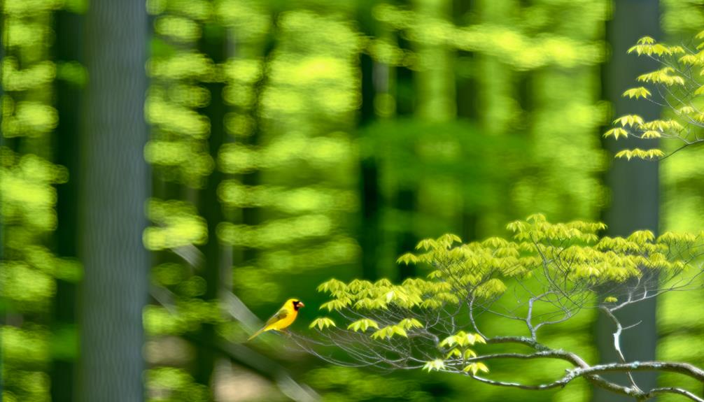 rare yellow cardinal bird