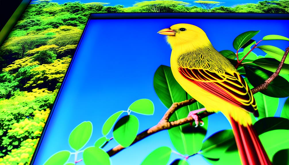 rare yellow cardinal sighted